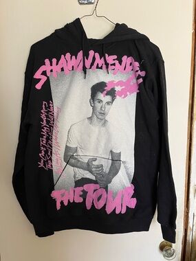 Shawn Mendes The Tour Graphic Hoodie with Pink Print